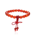 Hand Jewelry New Style Bracelet Women Hand Woven Rope 8mm Rose Quartz Bracelet Bead Bracelet Jewelry