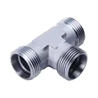 Carbon Steel Pipe DIN2353 Carbon Steel 3 Way UNF Female Pipe Connector