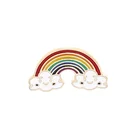 Stock Design Cute Rainbow Cloud Lapel Pin Badge Shirt Bag Decoration Fashion Jewelry Rainbow Shape Pin