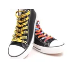 Custom Letters Printed Shoe Laces White Bulk Casual Shoelace Tipping 2Mm