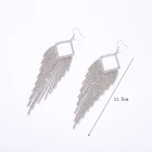 New Design Square Fish Hook Drop Earrings New Anniversary,wedding,party Women Jewelry Gift Party Stone Stud