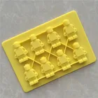 custom all kinds of high temperature resistant silicone cake mould lego men mould silicone mold