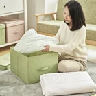 Fabric collapsible collapsible home color kids decorative boxes storage for toys