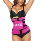 wholesale custom logo women neoprene sauna sweat corset belt waist trainer vest private label with zipper