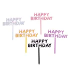 Baby Shower Whosale Double Happy Birthday Acrylic Cake Topper For Baby Shower Party