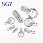 SGY Marine sailboat Hardware Stainless Steel Ring Oblong Lashing Square Hook Pad Eye Plate