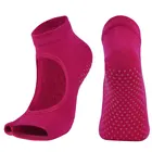 Factory Price Wholesale Yoga Pilates Training Socks, Unisex Backless Soft Non-slip Yoga Sock