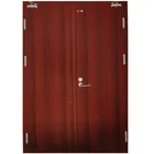 low price steel red doors with the double swing open style