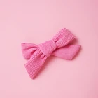 Baby Hand Tied Kids linen Bows Hair clips Girls Handmade Hairpins