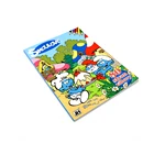 Children English story books Full Color printing Hardcover Children Book Printing Cartoon Smurfs