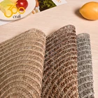 Pp Table Mat 360Craft Round Kitchen Fabric PP Woven PVC Round Placemat Table Mat Set