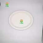 Disposable Plate Disposable Biodegradable Sugarcane Bagasse Pulp Oval Plate