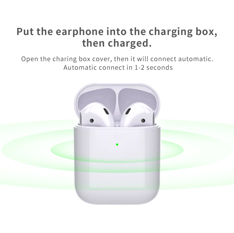 Enle Newest Products i28 TWS wireless charging smart sensor real battery display Earbuds V5.0 Stereo Mini Wireless BT Earphone - ANKUX.COM