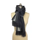 Scarfs 100%Acrylic Designer Vertical Stripe Jacquard Scarfs For Winter Women Stylish Colors