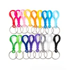acrylic Keyring Coloured plastic bulbs lobster clasp Hang 2.5 cm aperture