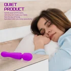 2020 Rechargeable Womens Masturbation Sex Toy Adult Black Electric Double Head Av Wand Vibrator