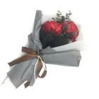 2019 Hot Sale China Manufacturer artificial flower for wedding decor Peony Soap Flower Bouquet