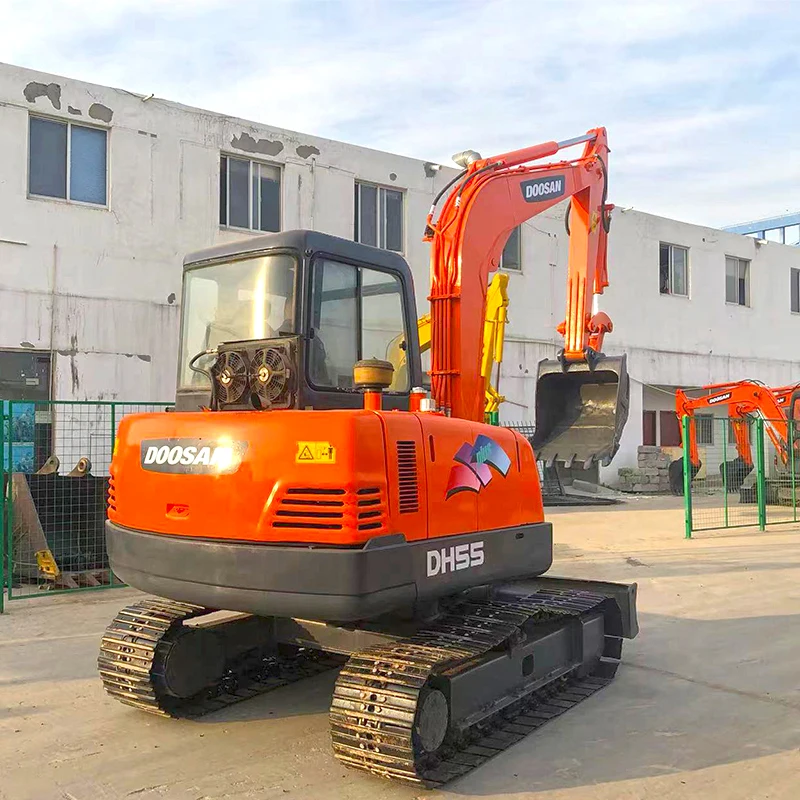 Original Korean Construction Crawler Doosan Dh55 Digger Cheap Price