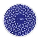 Free Sample Extra Large Round Microfiber Beach Towel with Logo