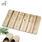 Water Absorbent Stylish Style Diatomite Stripe Folding Bath Mat