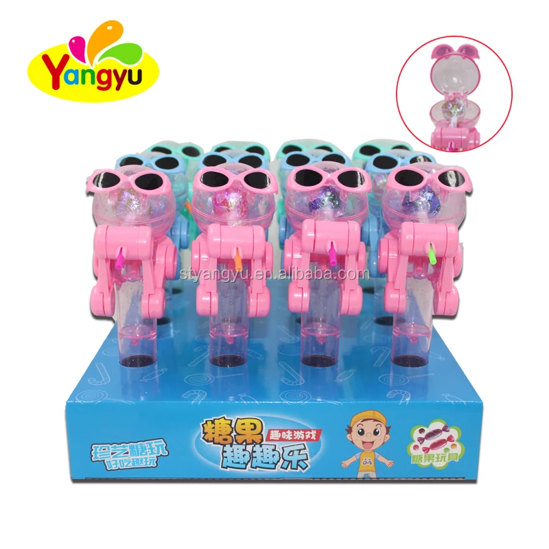 Shantou New design Fashion Hand Playing Game Toy with Fruits Lollipop candy sweet