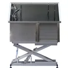 Stainless steel bath beauty animal bath deepen cat and Dog use for pet shop Pet bath sink