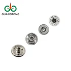 Decoration clothing nickel snap button with custom logo,12mm metal embossed logo snap button for coat