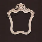 Unfinished Decorative Wood Carving Mirror Frame Moulding