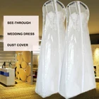 clear see-through Bridal Wedding Dress cover garment bag