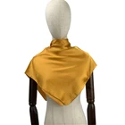 silk printed scarf custom long fashion hijab autumn winter scarf for ladies