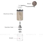 57MM 35g Large Capacity Hand Coffee Mill Wooden Manual Coffee Grinder Amazon Wholesale