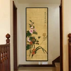 Fine Art Printing Modern Canvas Framed Traditional Chinese Ink Flower Painting Prints