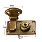 Hardware Luggage Buckle Buckle Buckle Copper Tone Metal Hardware Vintage Luggage Lock Buckle Hasp Catch