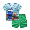 kids cotton toddler cartoon children pajamas sets for baby boys short sleeve summer baby pyjamas set
