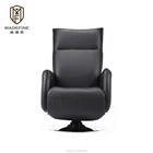 Packaging Customization MADEFINE 81866 Home Furniture Living Room Lounge Chairs in Genuine Leather Electric Single Sofa