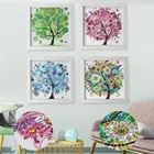 Wholesale 4 season tree special shaped Diamonds Painting Canvas Painting Art On Canvas