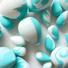 white blue mixed color makeup sponge hot sell cosmetic sponge for foundation and blender