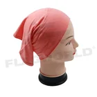 Factory Wholesale Mercerized Cotton Muslim Woman Solid Color Hijab Cap