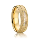 Eternity Wedding Wedding Rings Band Simple Luxury 316L Stainless Steel Ring Eternity CZ Wedding Band Ring