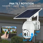 Zgwang 4 グラム 2mp hd ite wifi cctv カムソーラーバッテリ駆動ビデオ監視 wifi ip 屋外カメラ pir ソーラー donme カメラ