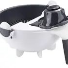 Multi-function Vegetable chopper with Drain Basket , Multi-functional Magic Kitchen Veggie Fruit Shredder Grater Slicer