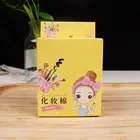 Moisturizing Makeup Free Sample 100pcs 5x5CM Thin Moisturizing One-time Cosmetic Makeup Remover Cotton Pads