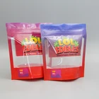 custom low moq zip lock mylar foil gummy bear packaging bags for gummies bear edible packaging pouch