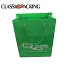 Classic Packing 2019 new style green printed paper shopping bag