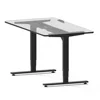 Vansdesk 2 Inverted Leg 3-Stage Glass Desktop Table Office Sit And Stand Bureau Memorable Electric Desk Height Adjustable