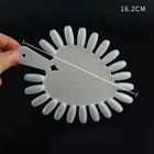 Peach Wholesale 21Tips Peach Heart Nail Art Color Display Chart Sector Practice Nail Tips