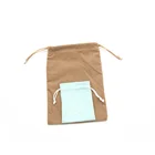 Fashionable velvet hair clip bag jewelry velvet custom logo packaging pouch
