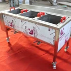 China Conveyor Belt Fryer Sausage Pani Puri Frying Machine