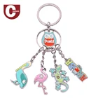 Professional custom modern fashion cute cartoon plastic key chain