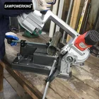 4' wood cutting portable table band saw machine